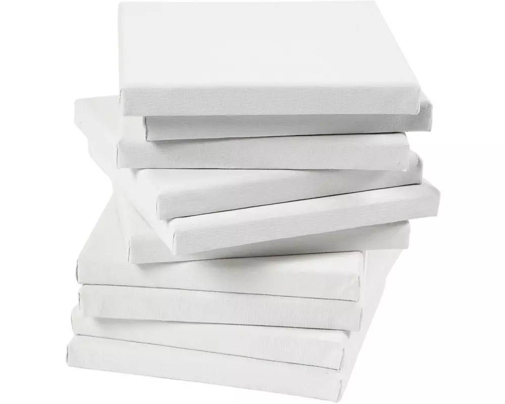 Creativ Company Keilrahmen 20 x 20 cm, Weiss, 80 Stück