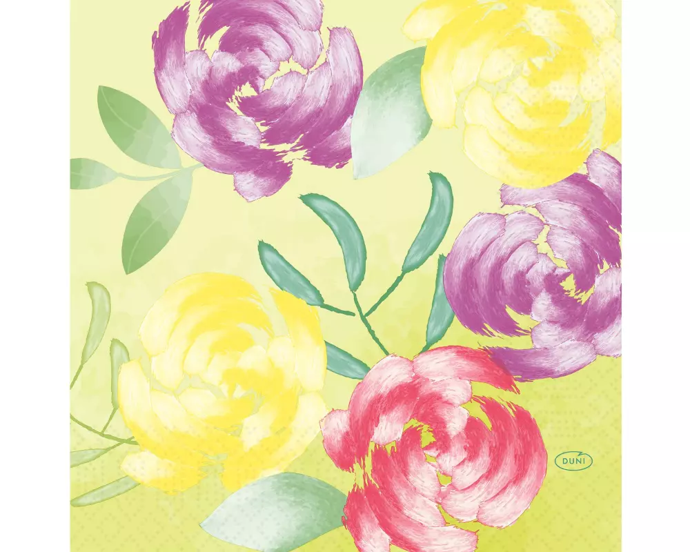 Duni Papierservietten Soft Tropics 33 cm x 33 cm, 50 Stück