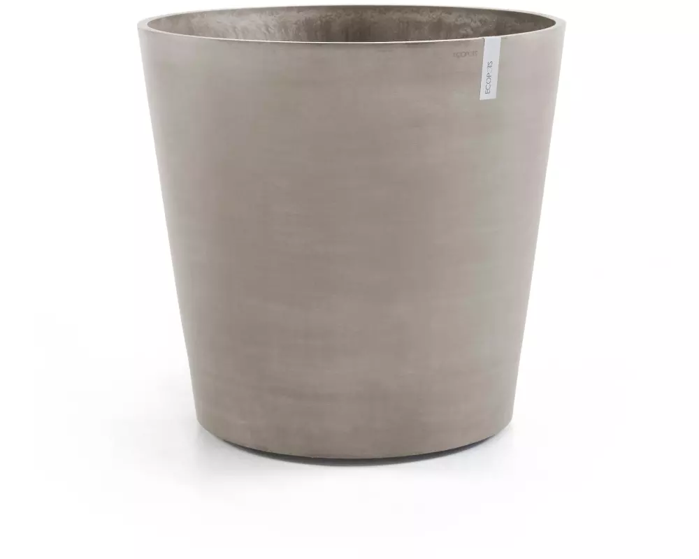 Ecopots Blumentopf Amsterdam Wheels Ø 60 cm Taupe