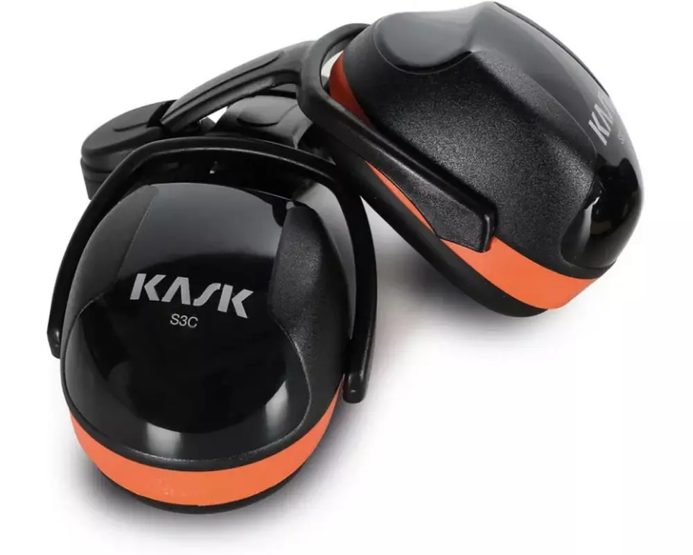 Kask Gehörschutz SC3 Schwarz/Orange, SNR 31 dB, für Helme
