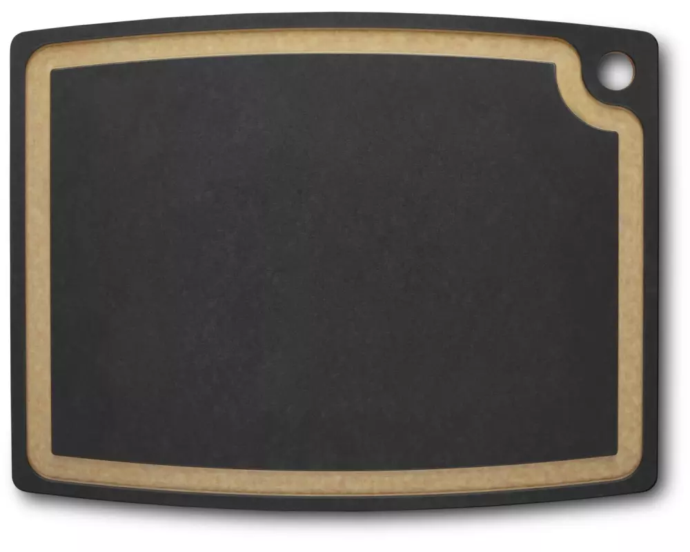 Victorinox Schneidebrett Kitchen Saftrille, 49.5 cm x 38.1 cm, Schwarz