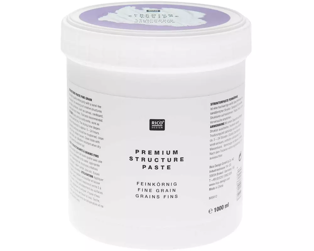 Rico Design Bastelfarbe Premium Strukturpaste 1000 ml