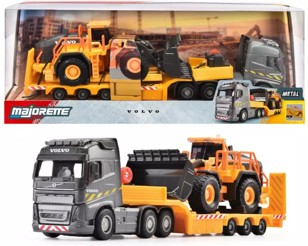 Majorette Volvo FH16 Truck + Wheel Loader 1:43