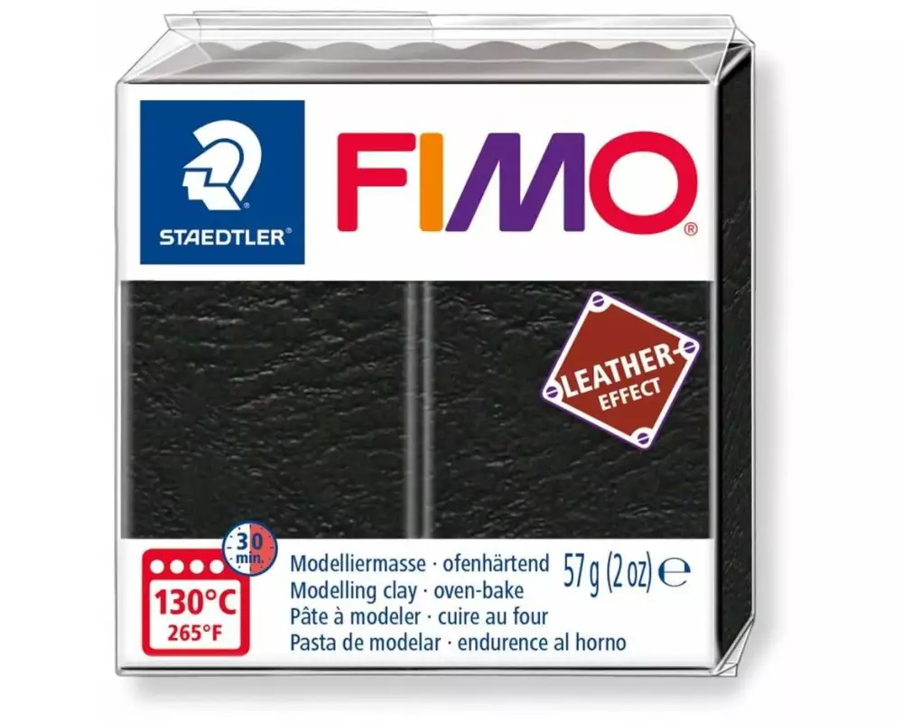 Fimo Modelliermasse leather-effect Schwarz
