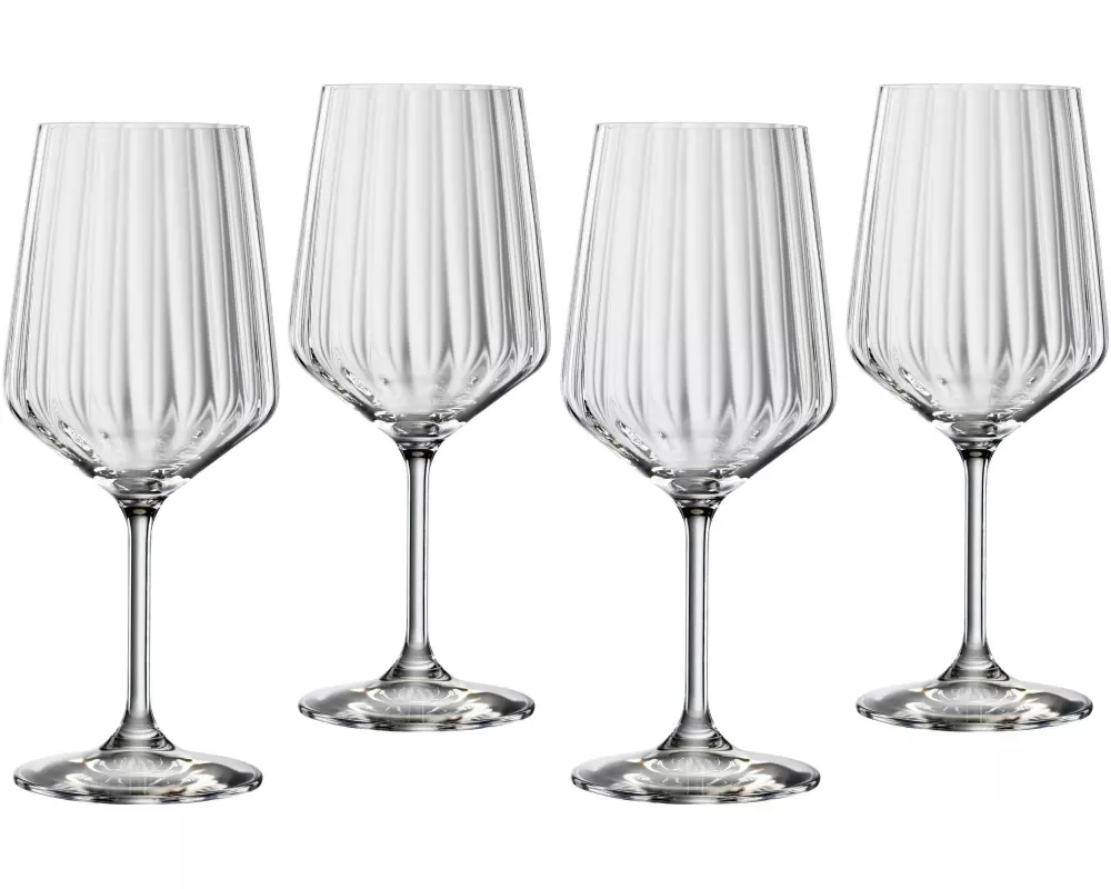 Spiegelau Rotweinglas Lifestyle 630 ml, 4 Stück, Transparent
