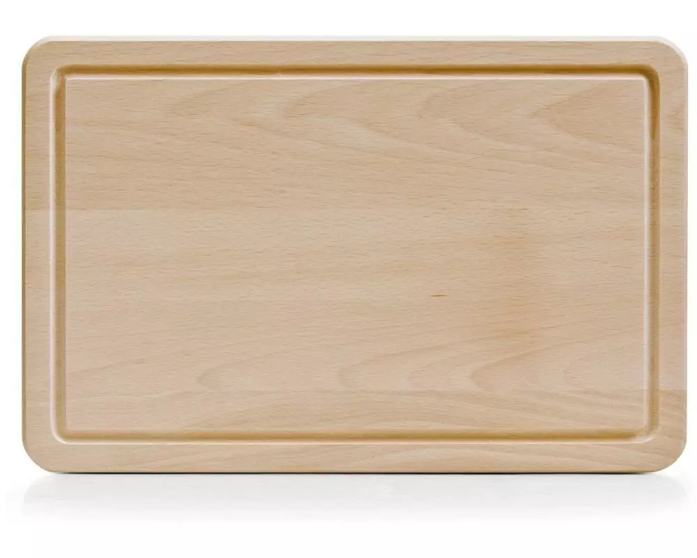 Zeller Present Schneidebrett mit Saftrille 23 cm x 35 cm