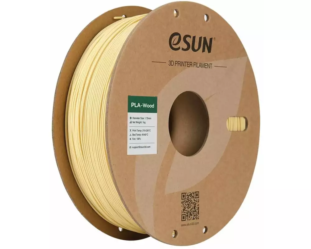 eSun Filament PLA+ Holz Gold 1.75 mm 1 kg