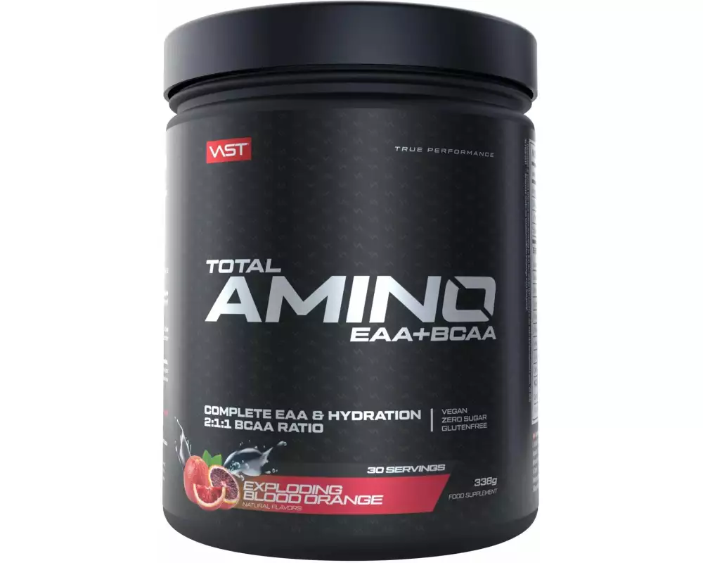 VAST Pulver Total Amino EAA+ Dose: 381g, Exploding Blood Orange