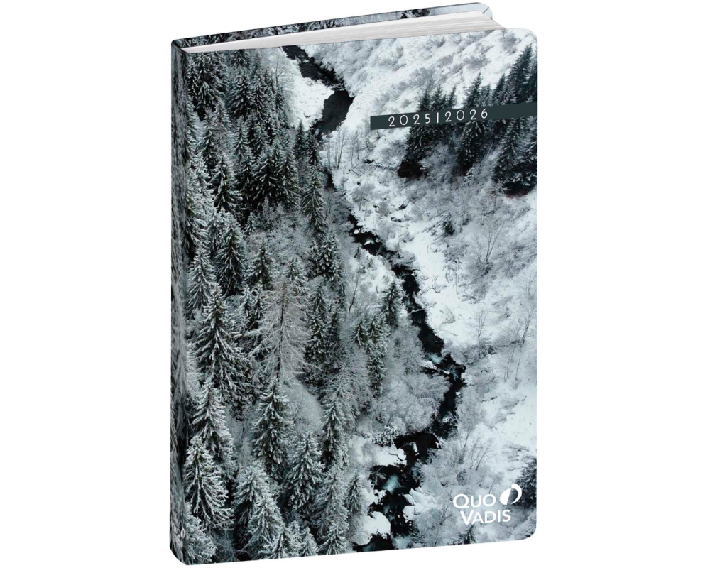 QUO-VADIS Eurotextagenda Respire 25/26 1282536Q 1T/1S 12M Schnee ML 12x17cm
