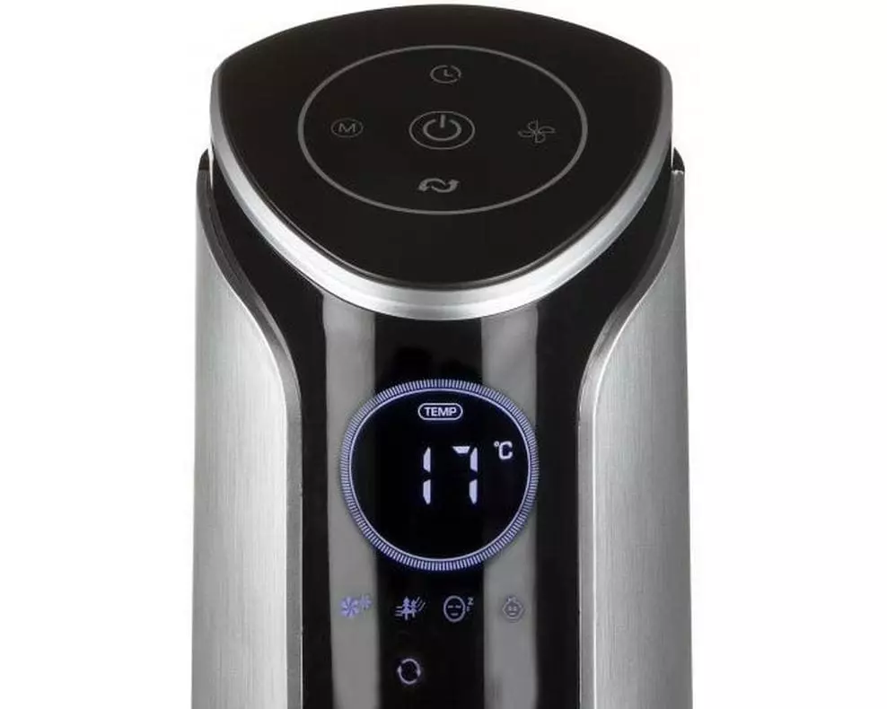 Domo Turmventilator DO8127 Schwarz/Silber