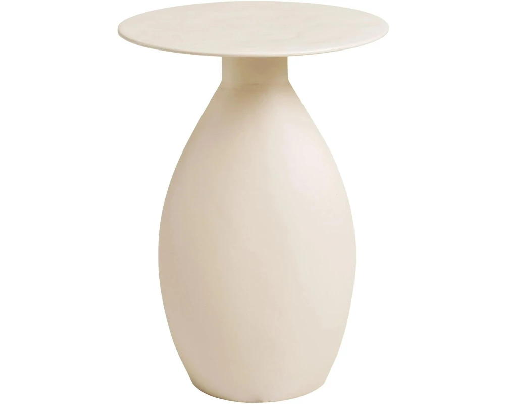 House Nordic Beistelltisch Calais, ø 36 x 50 cm, Off-White