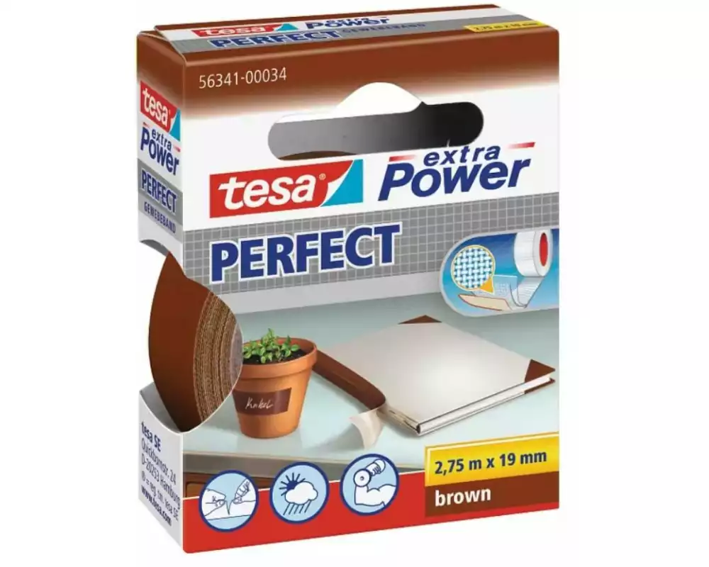 tesa Gewebeband Extra Power Perfect 2.75 m x 19 mm