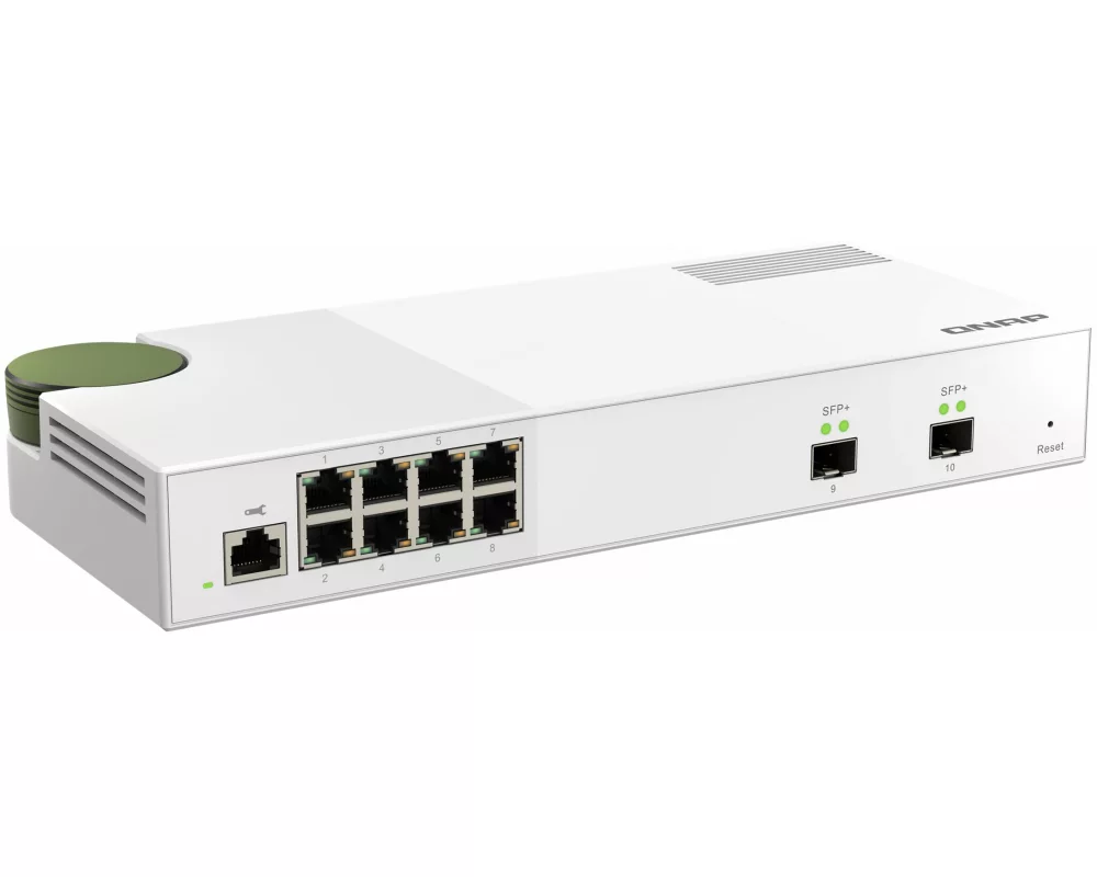 QNAP QSW-M2108-2S, 8 port 2.5Gbps, 2 port 10Gbps SFP+, web managed switch