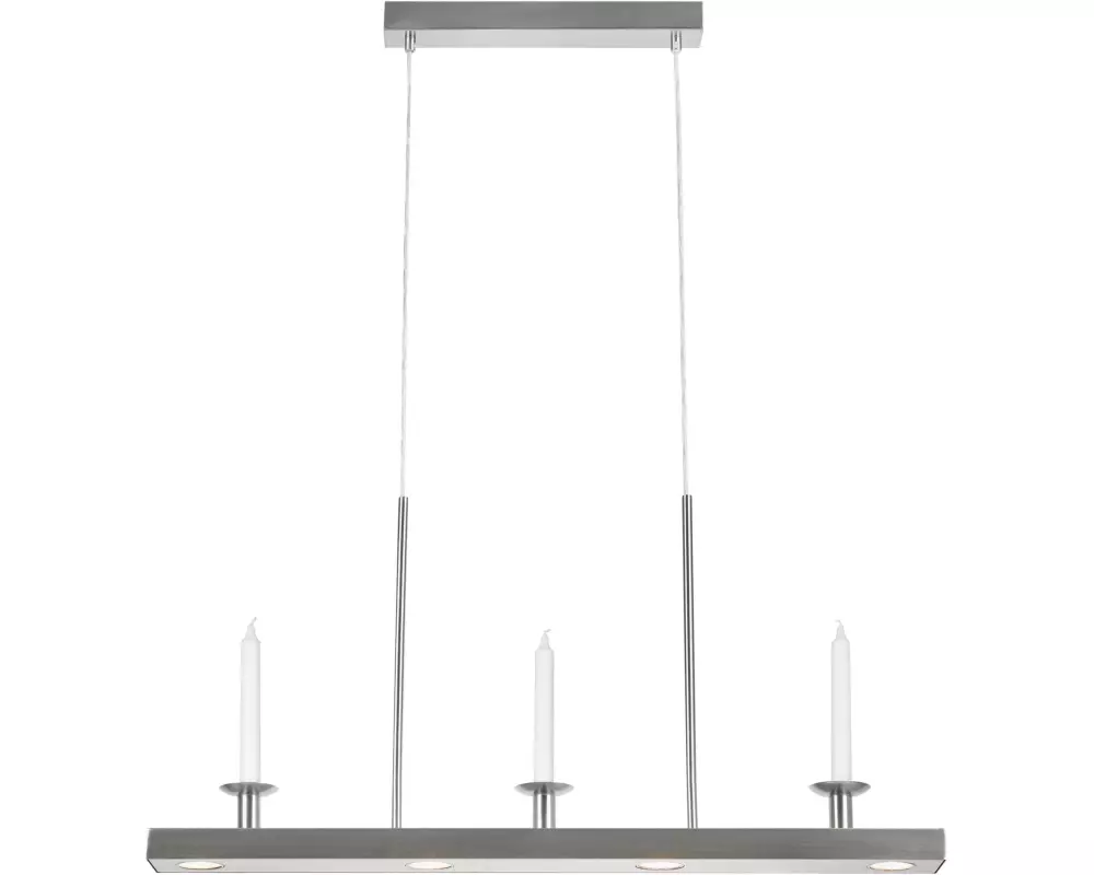 Markslöjd Pendelleuchte Dinind 4-flammig 4.9 W Satinnickel 82 cm