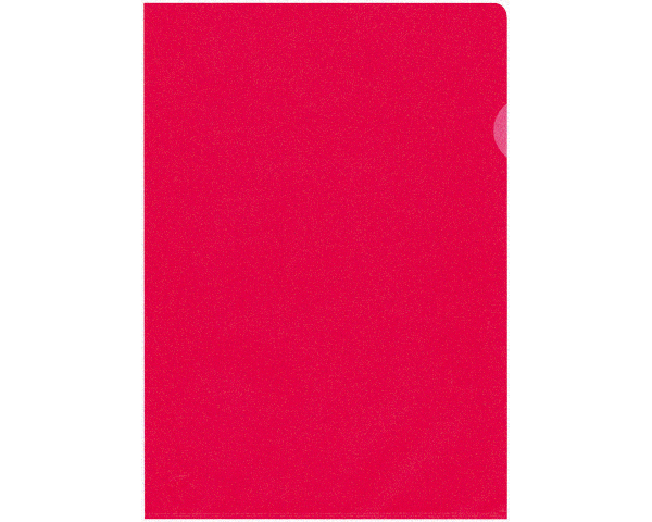 BÜROLINE Sichtmappen A4 620081 rot, matt 100 Stück