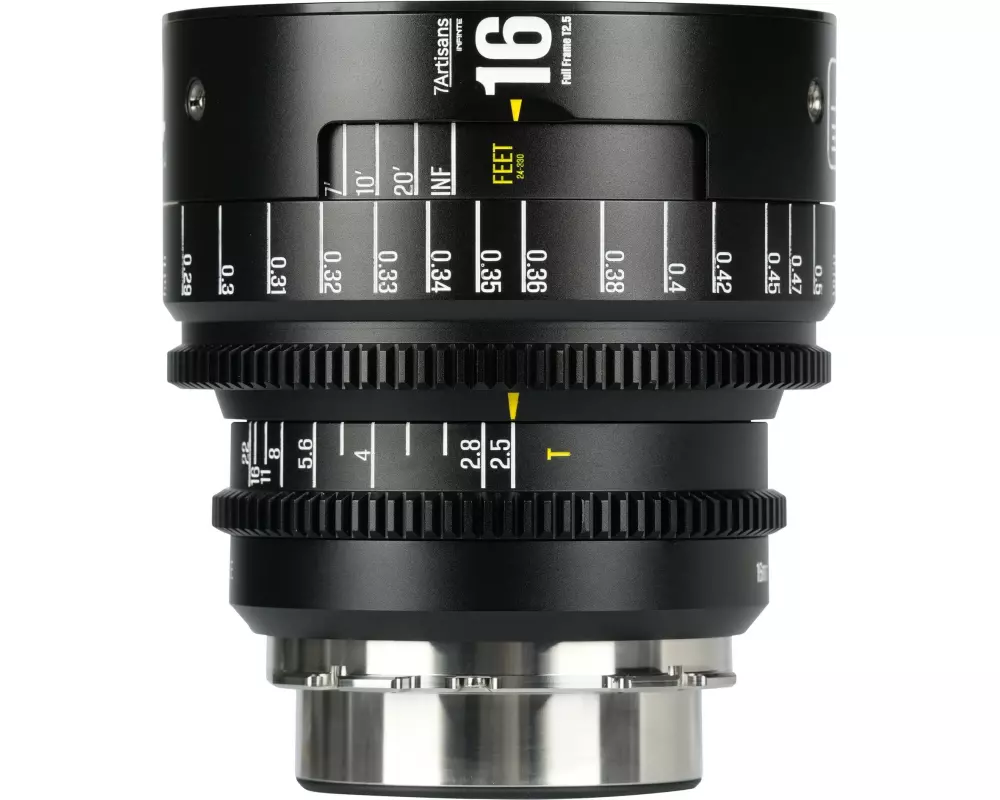7Artisans Festbrennweite 16mm T/2.5 INFINTE Schwarz – Arri PL