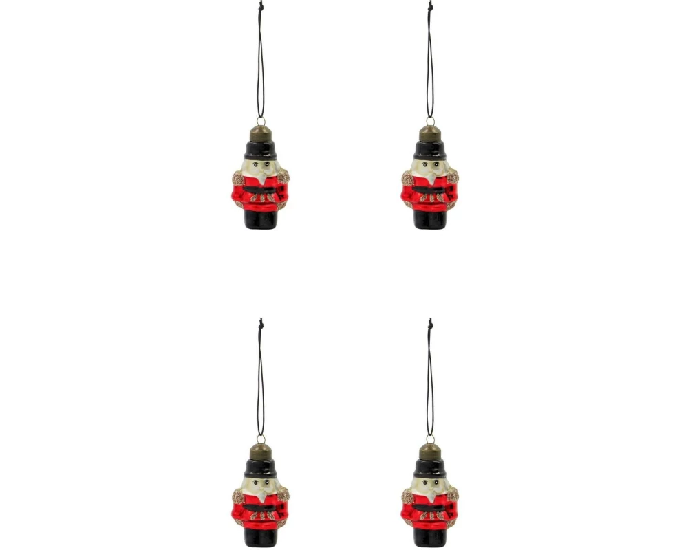 House Doctor Weihnachtskugel Tino Ø 7 cm, 4 Stück Rot