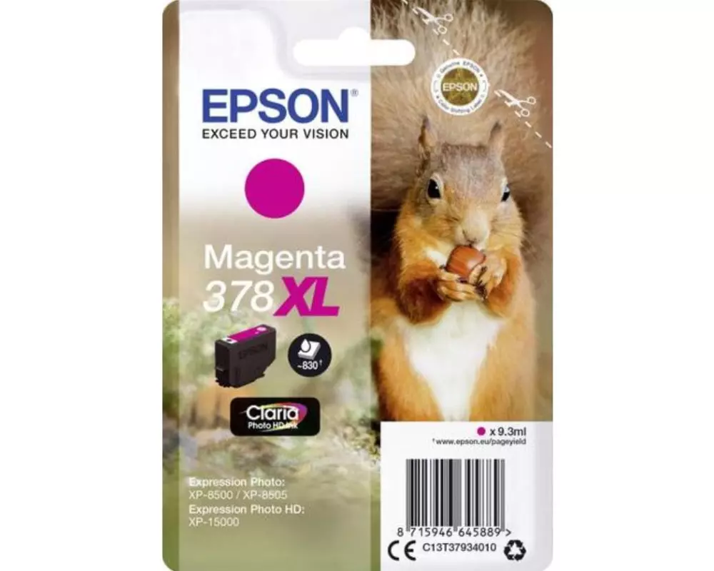 Epson Tinte 378 XL / C13T37934010 Magenta