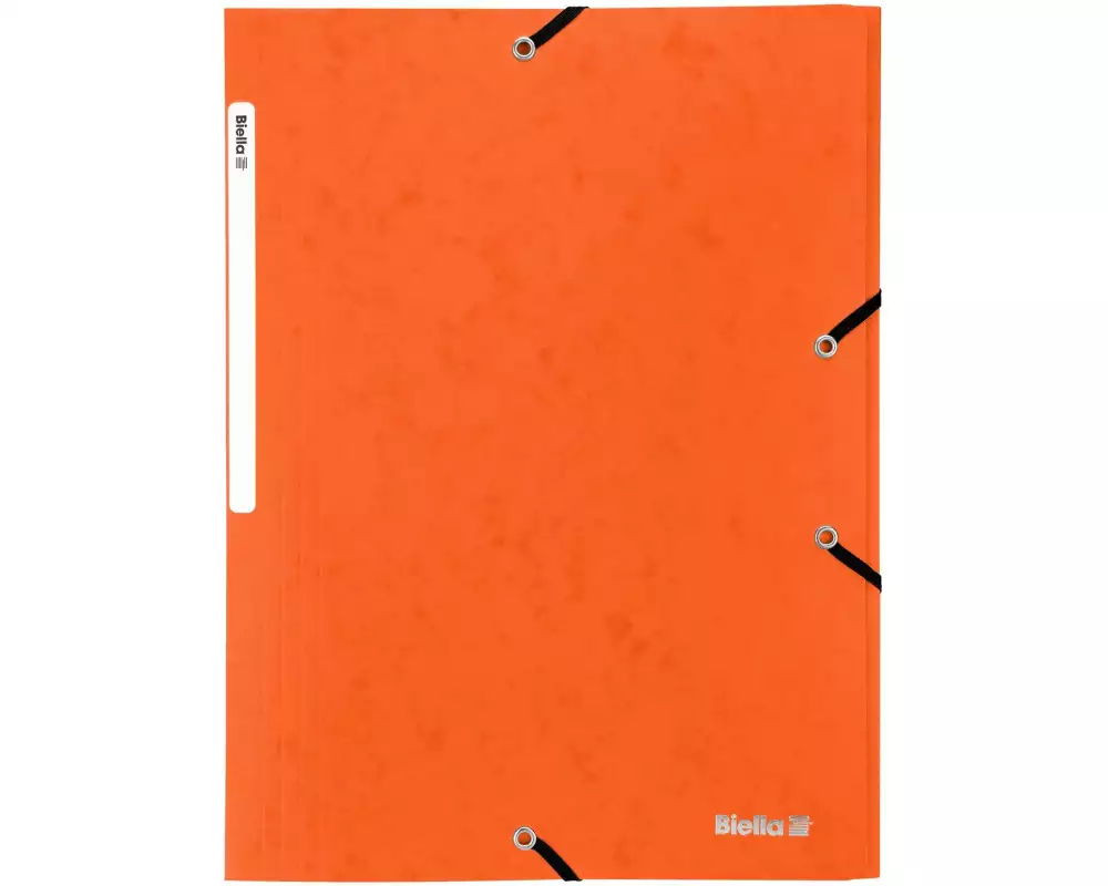Biella Gummibandmappe A4 Karton, Orange