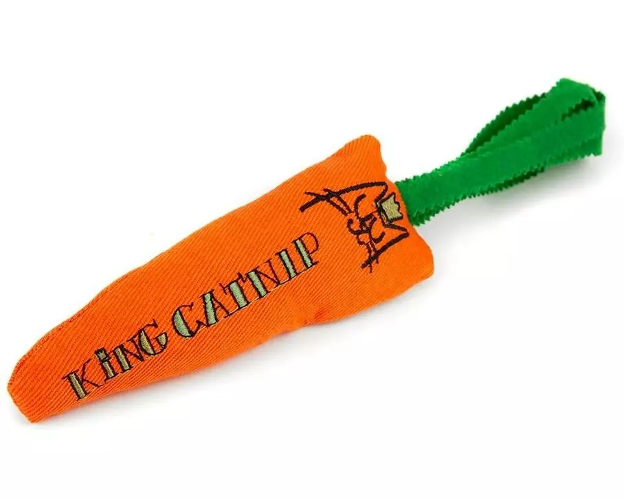 King Catnip Katzen-Spielzeug Karotte 26 x 3.5 x 6 cm