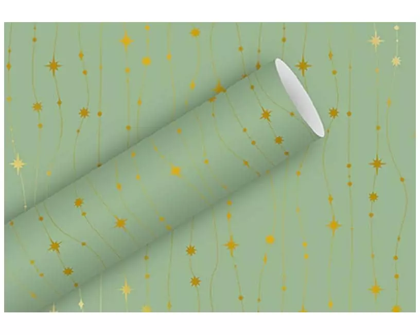 Braun + Company Geschenkpapier Glitzerkette 1.5 m x 70 cm