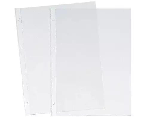 Büroline Zeigetasche Genarbt A4 80 my 25 Stück, Transparent