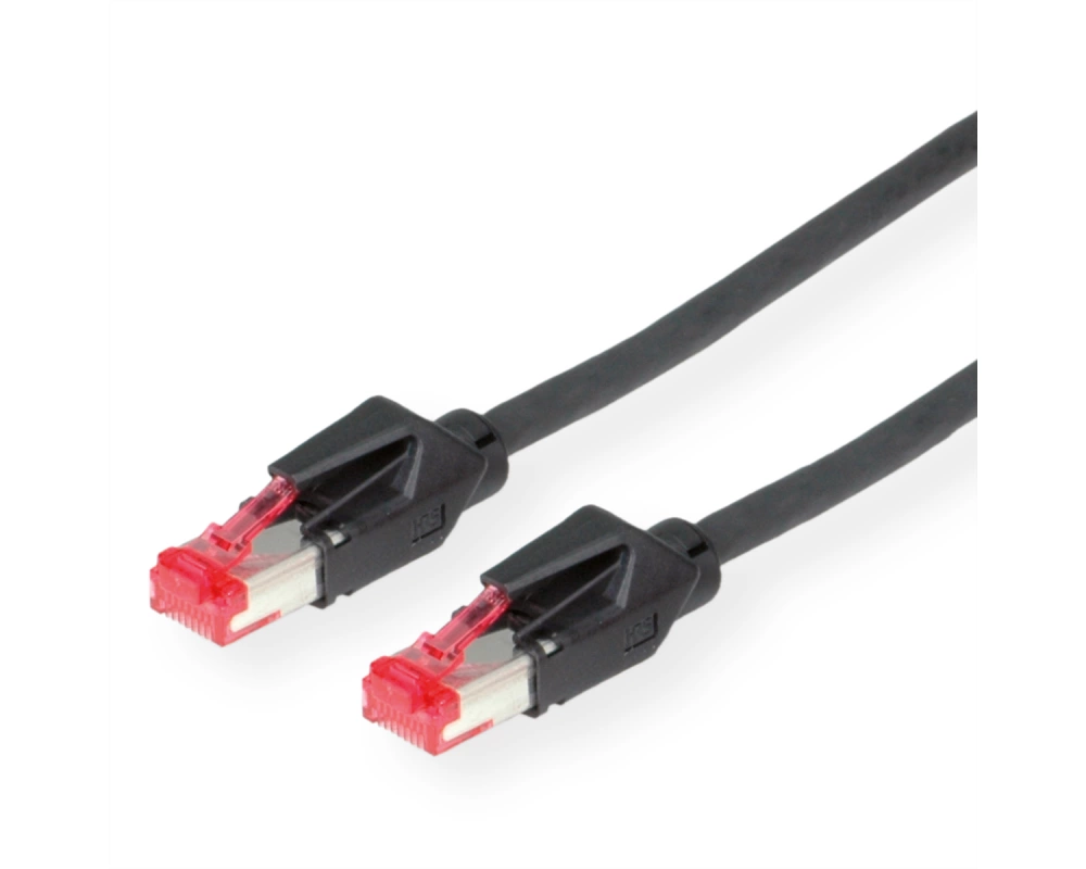DRAKA Patchkabel Cat.6 (Class E) S/FTP, UC900 TM21, LSOH, schwarz, 7 m