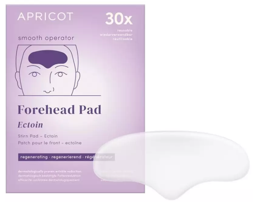 Apricot Stirn Pad mit Ectoin 1 Stück, wiederverwendbar