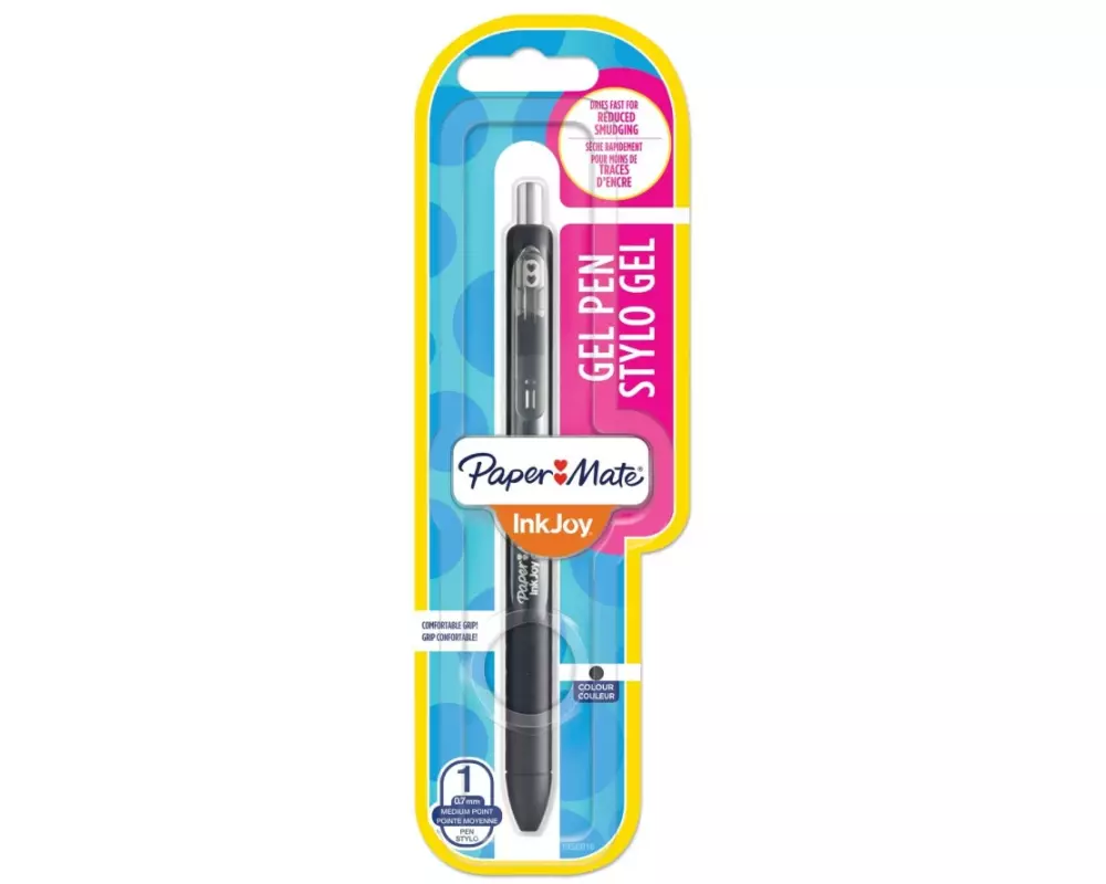 Paper Mate Kugelschreiber InkJoy Gel RT 0.7 mm, Schwarz