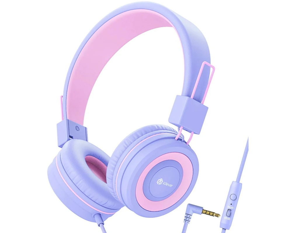 ICLEVER Wired Kids Headphones C03-2301N-03 HS14, 3,5mm, Mic, purple