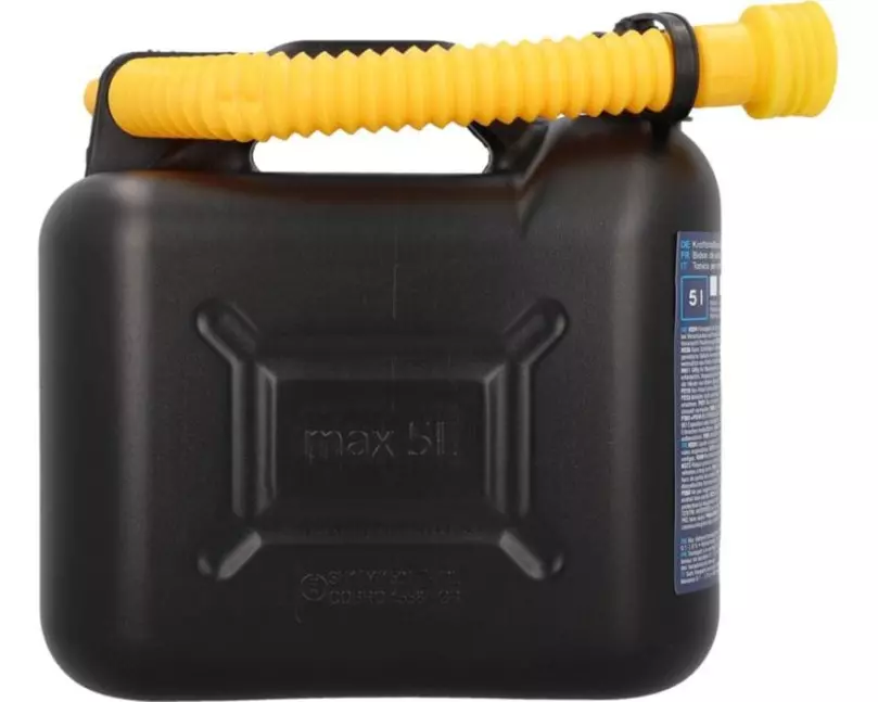 cartrend Benzinkanister 5 l Kunststoff schwarz
