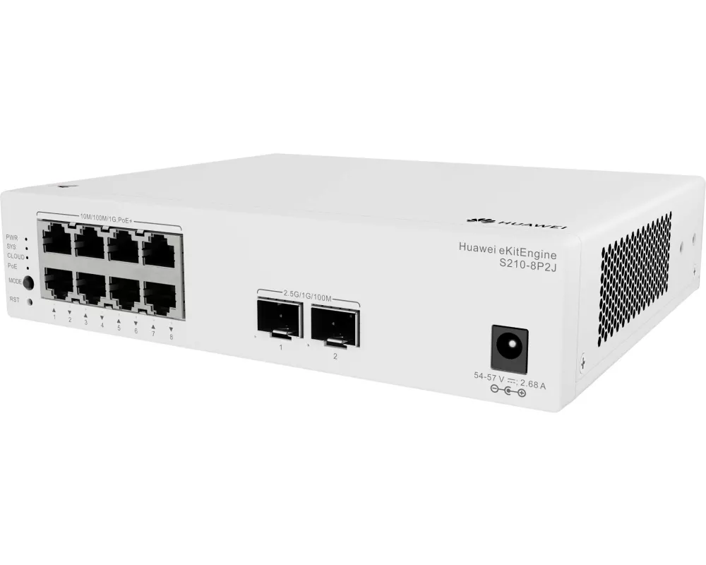 Huawei eKit PoE+ Switch eKitEngine S210 Series S210-8P2J 10 Port