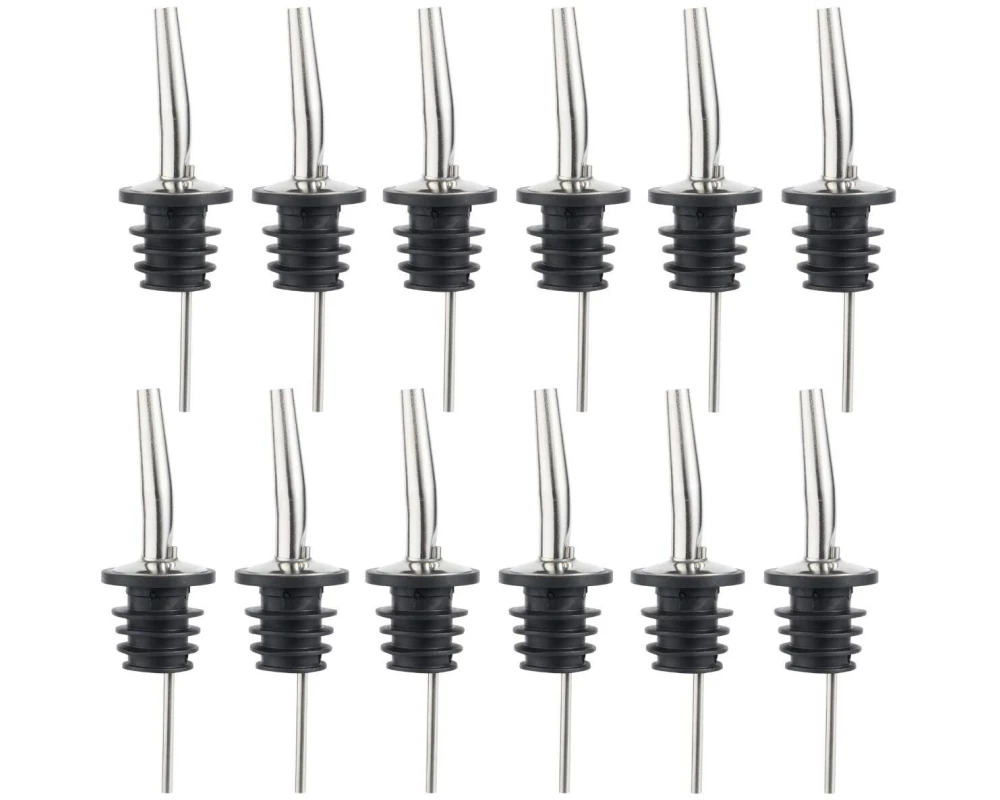 Oak & Steel Spirituosen-Dosierer 12 Stück, Silber