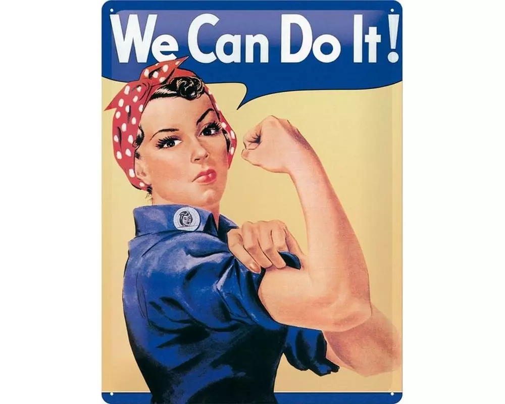 Nostalgic Art Schild We can do it! 30 x 40 cm, Metall