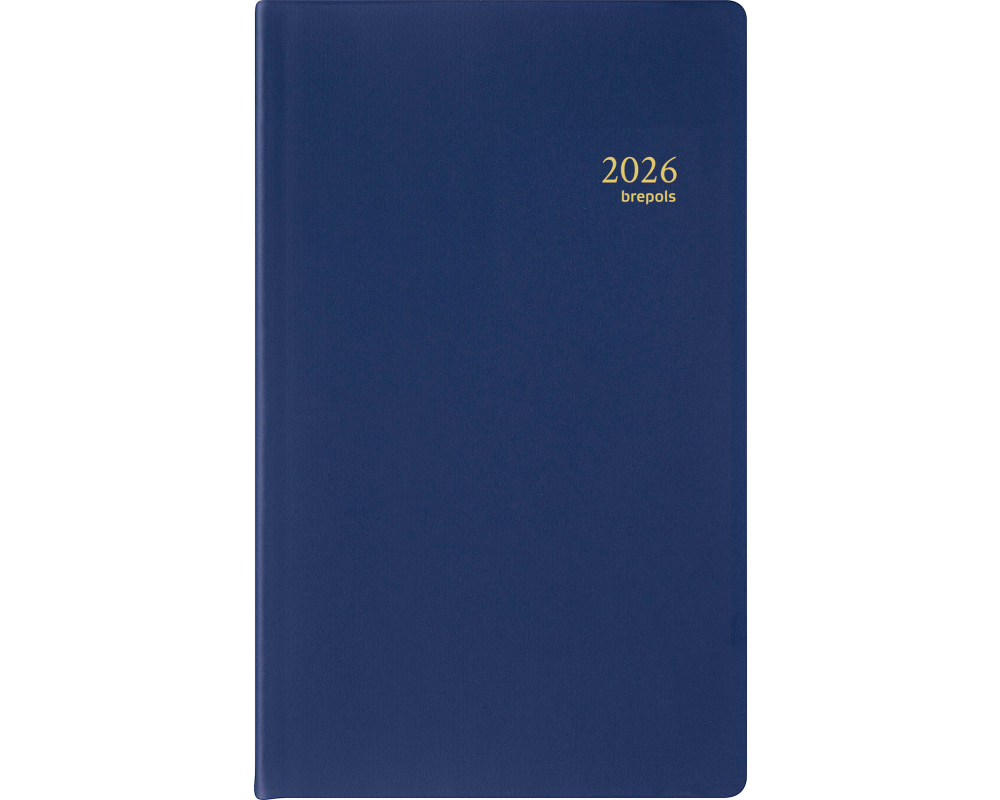 BREPOLS Agenda Breform Seta 2026 0.516.2120 1T/1S blau 10x16.5cm