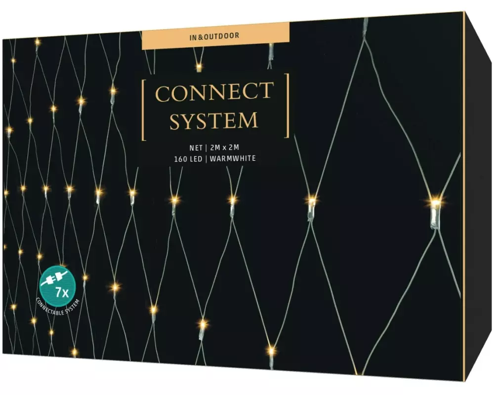 STT Lichternetz Starterkit-System Connect 160 LED, 2 x 2 m