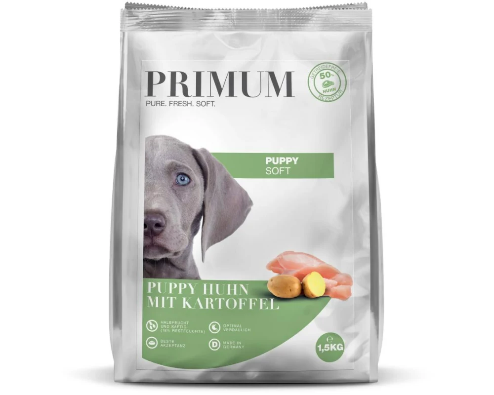 PRIMUM Halbfeuchtfutter Puppy Huhn mit Kartoffel 1.5 kg
