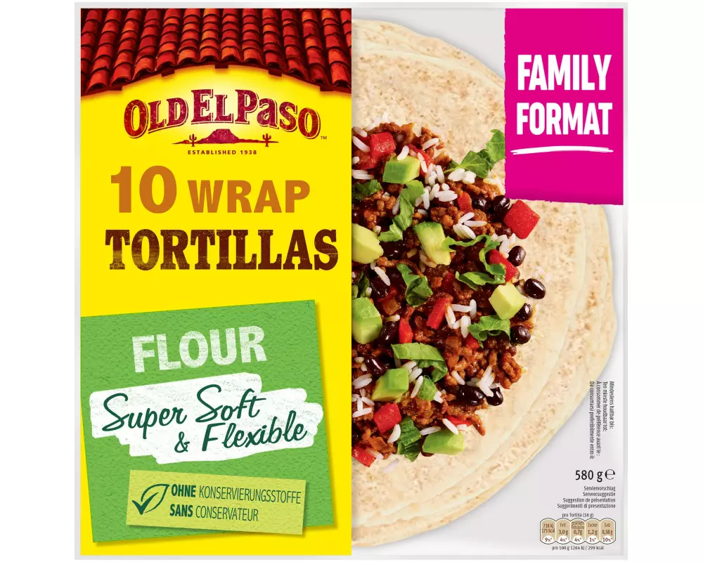 Old El Paso Family Wrap Tortillas 10 Stück