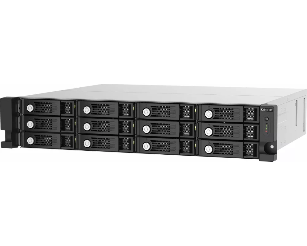 QNAP TL-R1220SEP-RP, 12-bay, 2U, rackmount, SAS 12Gbps, JBOD, expansion enclosure, with SAS expander 12Gbps & SAS/SATA 6Gbps drives