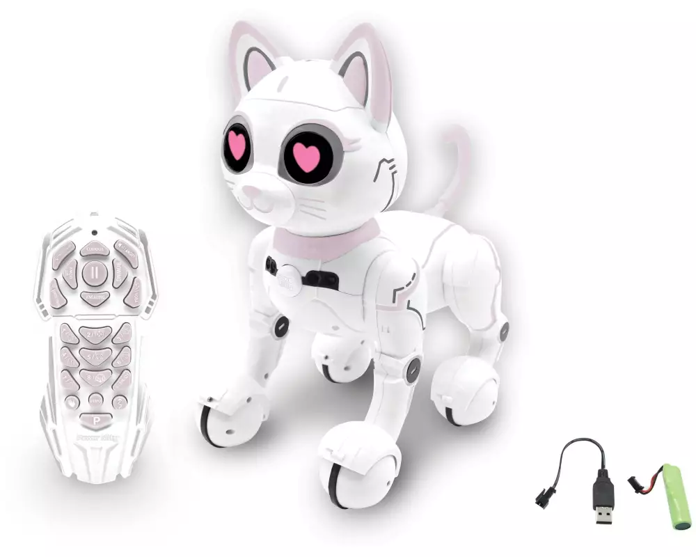 Lexibook Robotkatze Power Kitty Weiss Pink