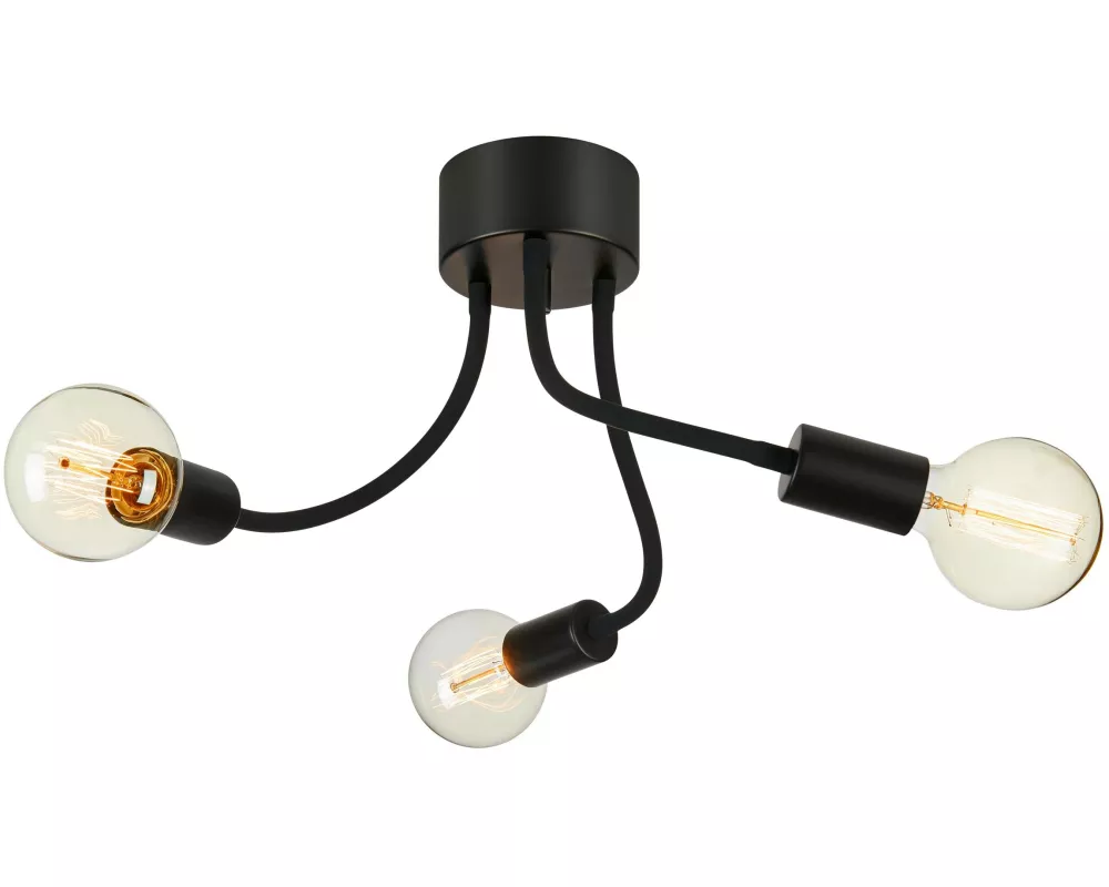 Markslöjd Deckenleuchte Medusa 3L 3x E27, Schwarz