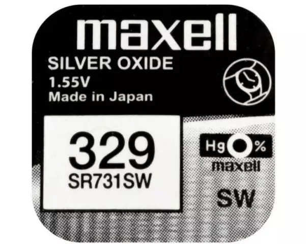 Maxell Europe LTD. Knopfzelle 329 SR731SW , 10 Stück