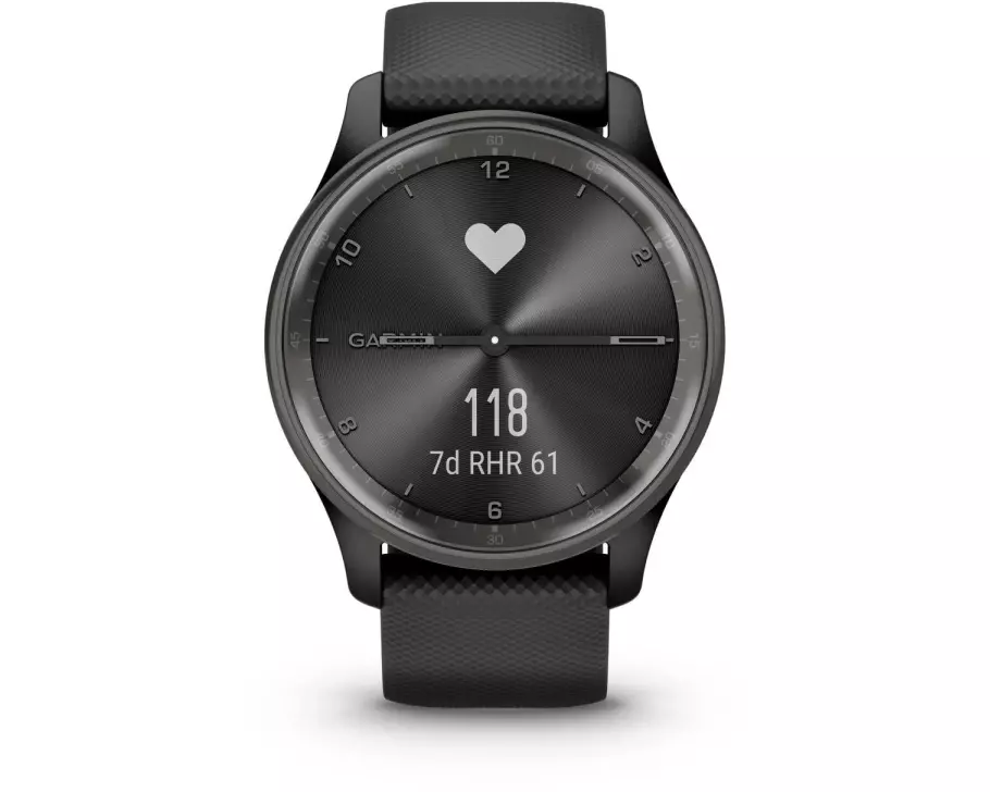 GARMIN Sportuhr Vivomove Trend Schwarz/Schwarz