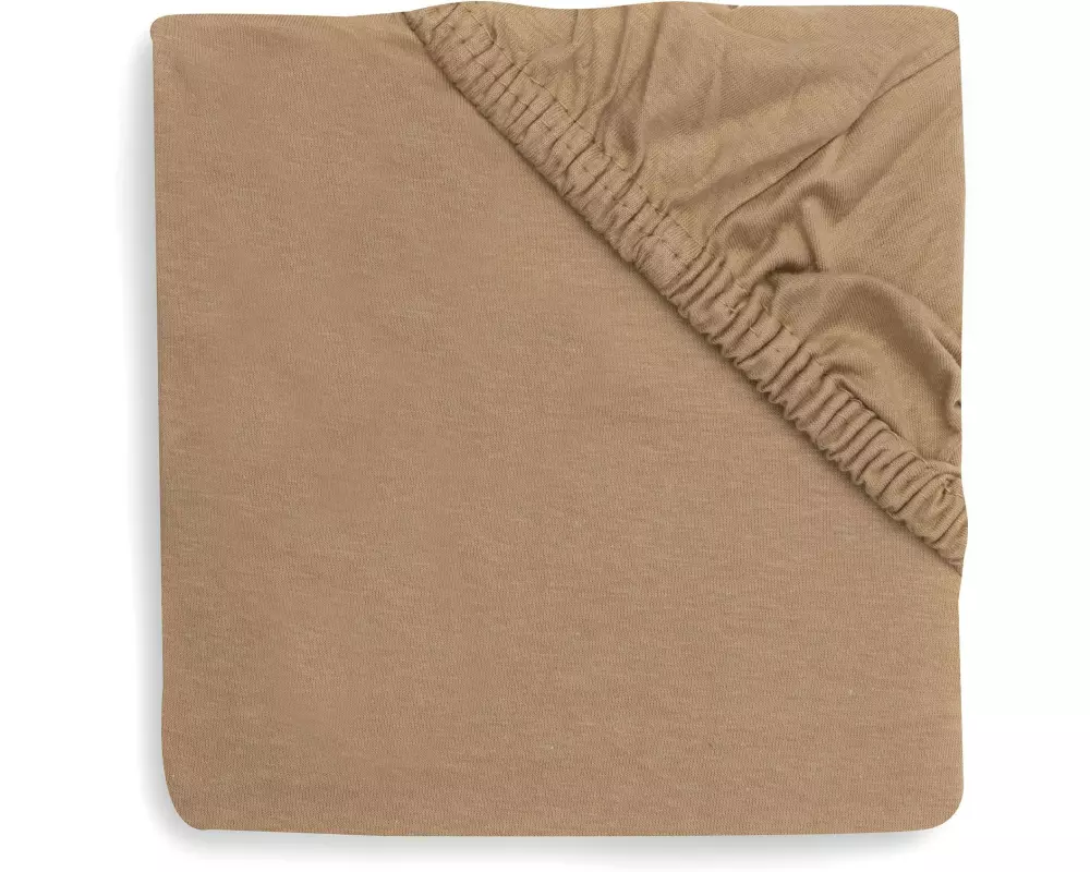 Jollein Spannbettlaken Jersey Laufgitter 75 x 95cm – Hazel