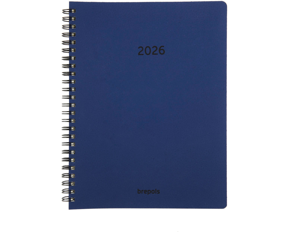 BREPOLS Agenda Timing Calvi 2026 0.136.6870 1W/2S blau 17.1x22cm