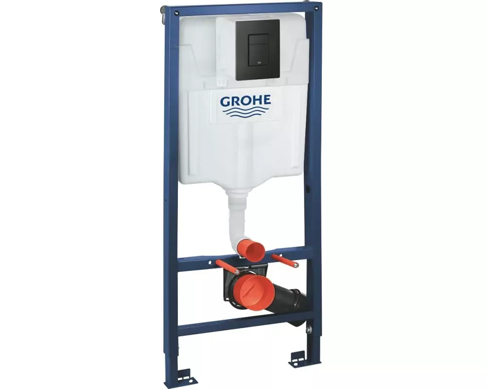 GROHE Solido 3-in-1 Set, Stahl, Schwarz Matt, 1.13 m
