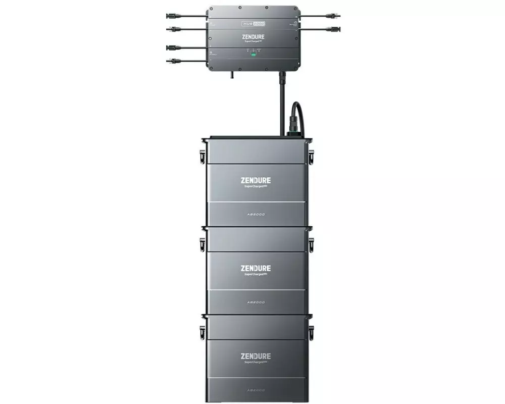 Zendure Energiespeicher SolarFlow 5760 Wh Kit mit 3 Batterien