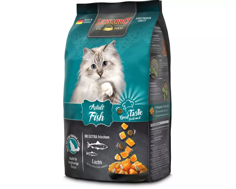Leonardo Cat Food Trockenfutter Adult Fisch, 300 g
