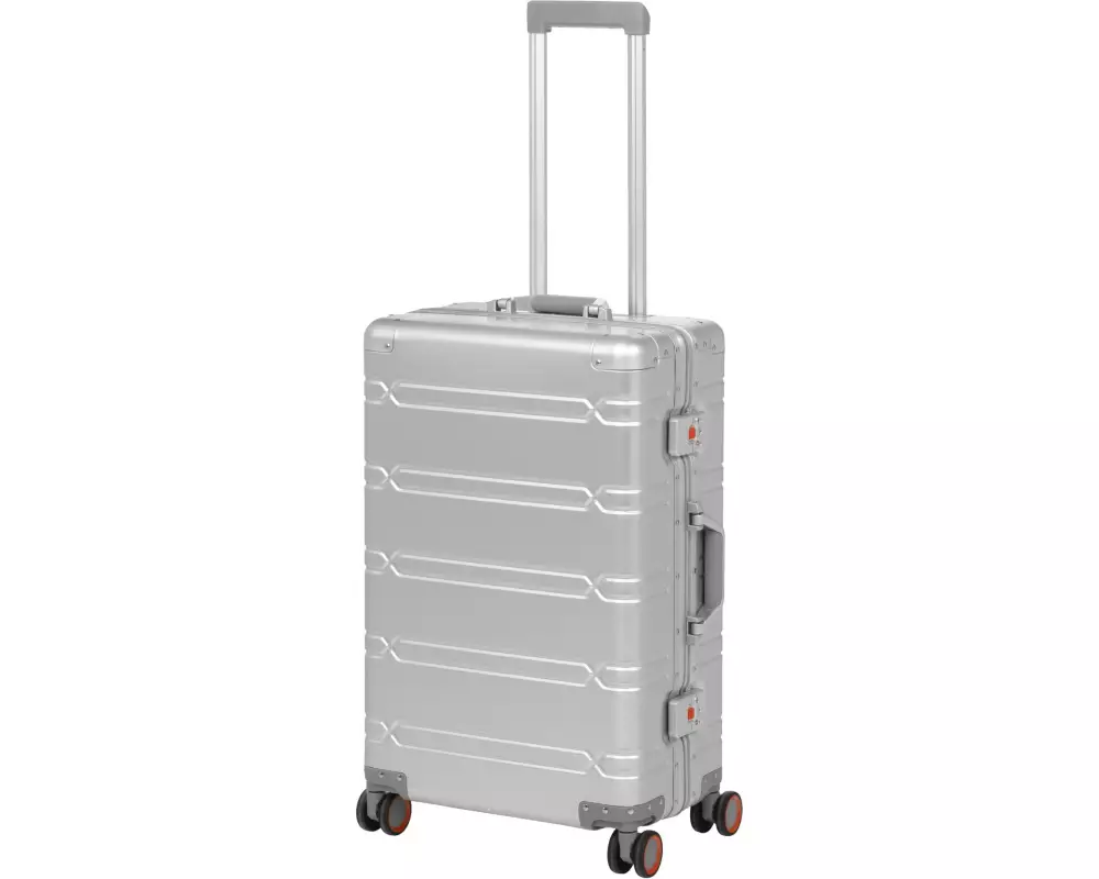 KOOR Reisekoffer Aluminium 63 L, Silber