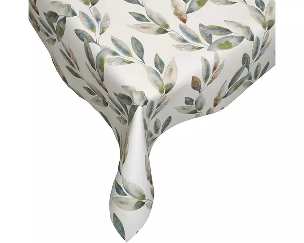 Hubatka Tischdecke Megaline, grüne Blätter, 140 x 220 cm
